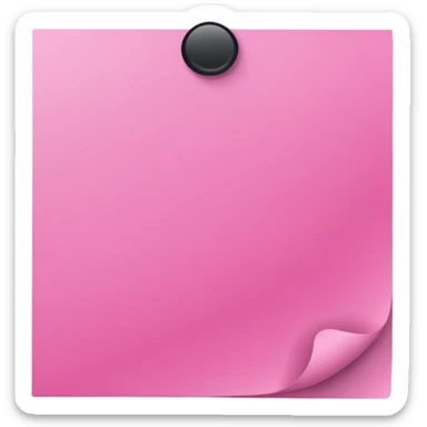 pink post-it note sticker