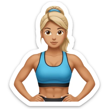 woman personal trainer sticker
