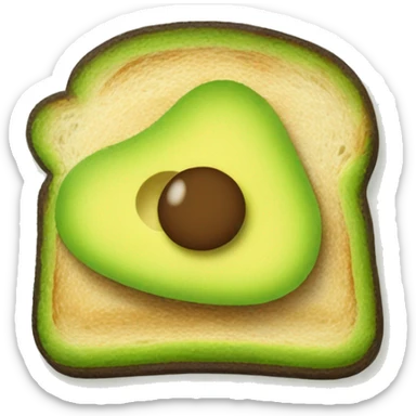 avacado toast  sticker