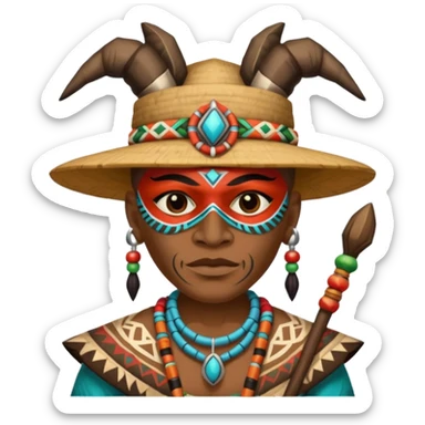 witch doctor sticker