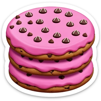 cookies made of beetroot with icing and chocolate sticker