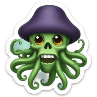 Davy Jones with tentacles sticker