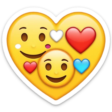 Susunkan aku emoji menjadi sebuah gambar love sticker