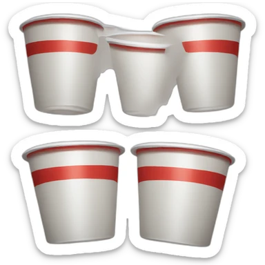 beer pong cups sticker