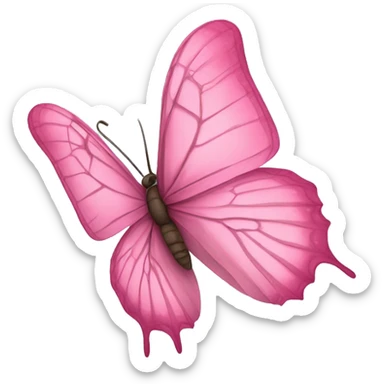 Mariposa rosada sticker