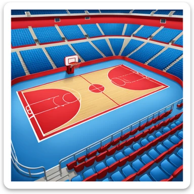 basketball stadium (#00A3E0) and red (#F9423A) sticker