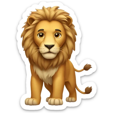 Lion mixed with bear sticker