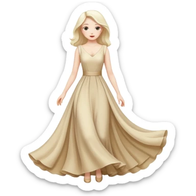 Real star face with a full body 👗 sticker