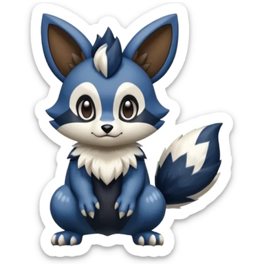 Teddiursa-Meowstic-Minccino-Obstagoon-fusion  sticker