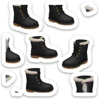 Black UGG boots sticker