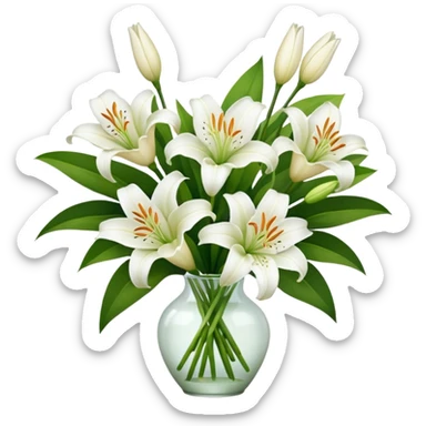 bouquet of lilies sticker