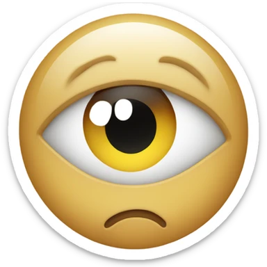 eyes looking around frantically  sticker