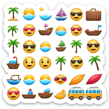 aesthetic travel blog emoji sticker