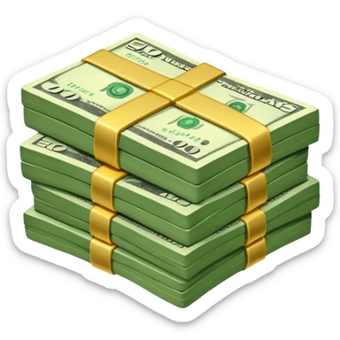 Сделай пачку денег как в GTA San Andreas sticker