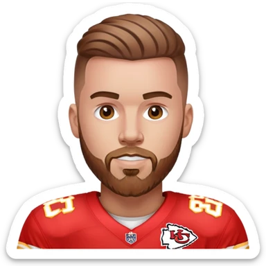 Travis Kelce Chiefs sticker