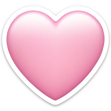 baby pink heart sticker