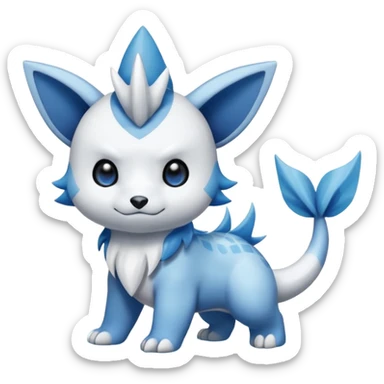 Absol-Oshawott-Vaporeon-Dewott-fusion sticker