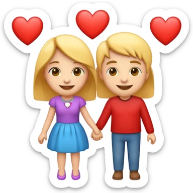 Super lovely long distance relationship emoji  sticker
