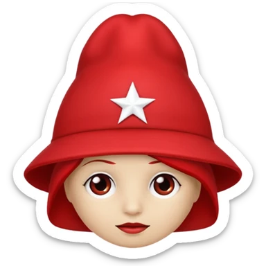 Red hat with no person in it that says "I AM IN A CULT" in white text sticker