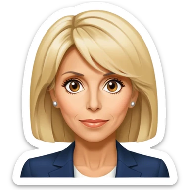 Brigitte Macron  sticker