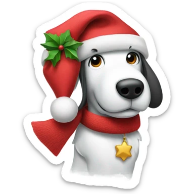 Christmas snoopy sticker