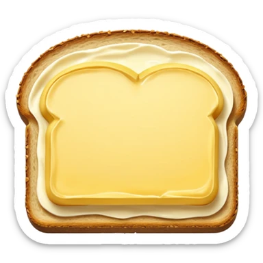  butter on bread sticker