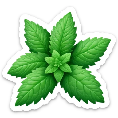 Peppermint (Mentha \(\times \) piperita)  sticker