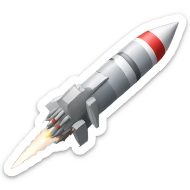 missile isometric sticker