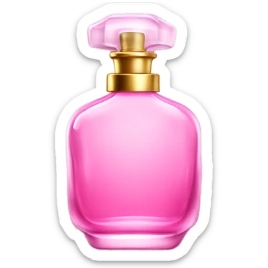 perfume bottle pink sticker