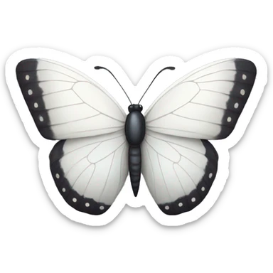 white butterfly sticker