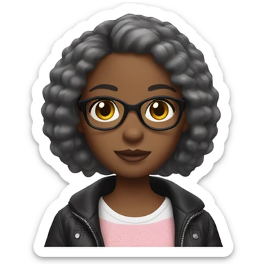 Black girl brats doll sticker