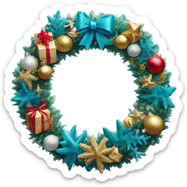 Luxury Christmas reef sticker