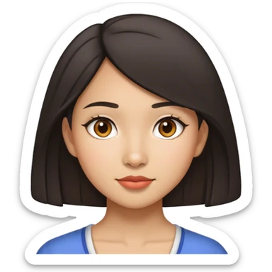 Mix latina and asian girl  sticker