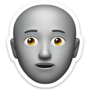 Man face with question mark sticker