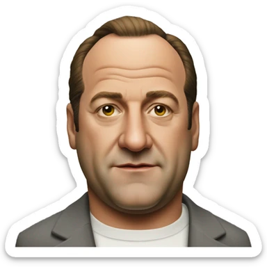 Hyper realistic Tony soprano sticker