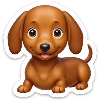 Weenie dog sticker