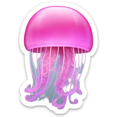 pink jellyfish  sticker