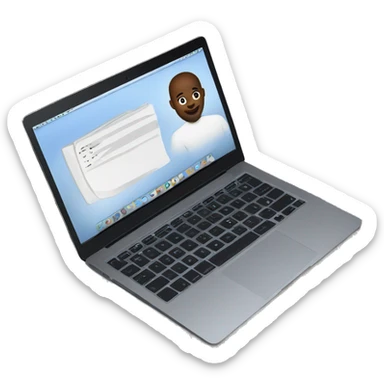 black macbook sticker