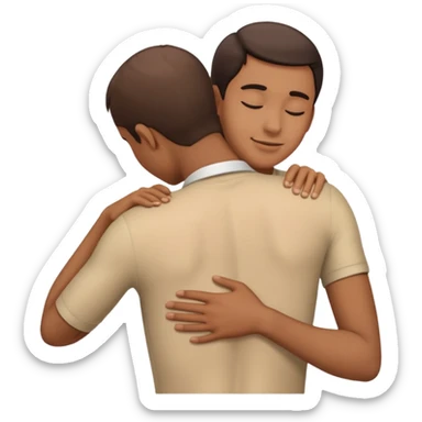 rubbing each others back sticker