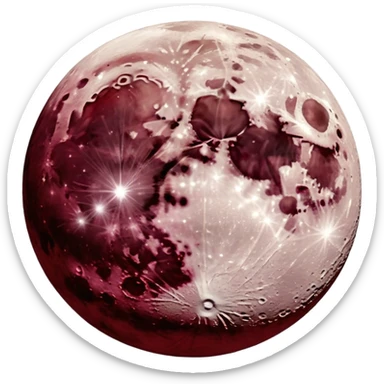 Moon Burgundy sticker
