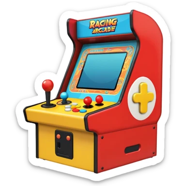 Racing arcade cabinet sticker
