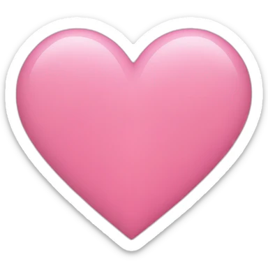 Pink heart sticker
