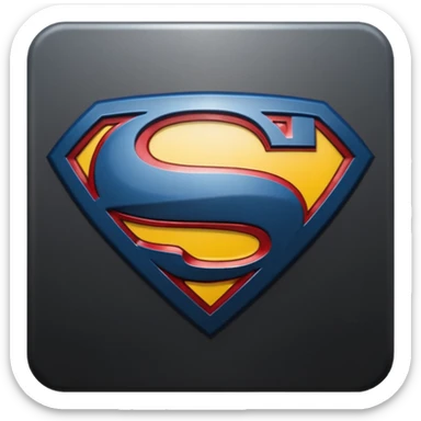 Superman Symbol Man of Steel black sticker