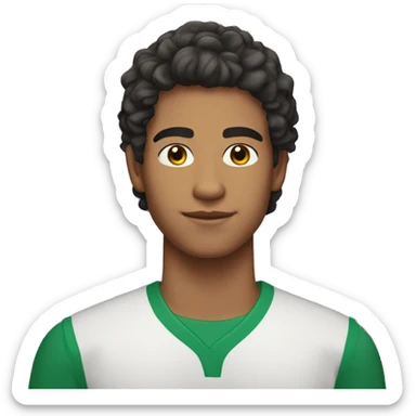 5'8' half mexican 21 year old with nice, wavy hair. He looks white sticker