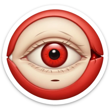 tired eye sticker