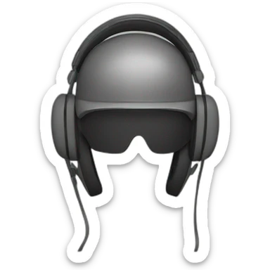Casque de musique sticker