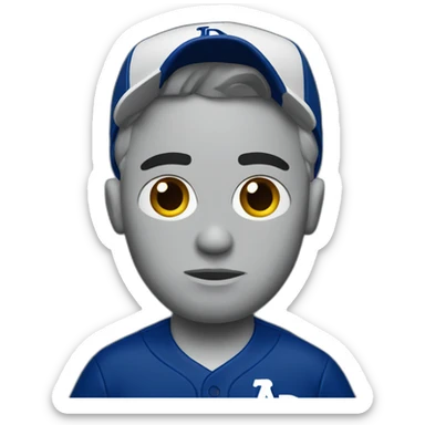 Sad dodgers fan sticker