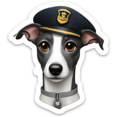 dark whippet pilot sticker