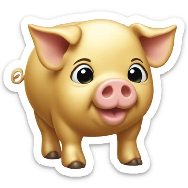 golden john pork sticker