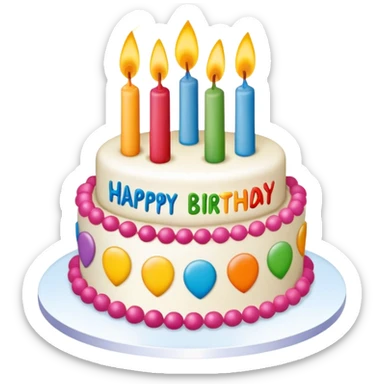 Happy Birthday Bob Birthday Cake sticker